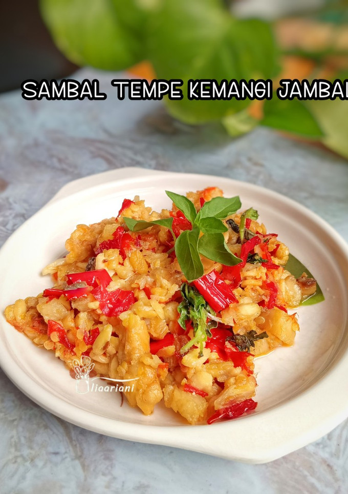 Foto resep Sambal Tempe Kemangi Jambal Roti