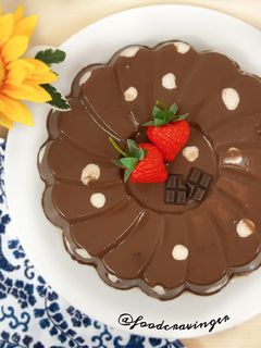 Foto resep Puding Susu Polkadot