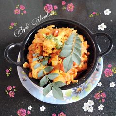 A picture of Cauliflower masala 😋😋 (gobhi masala 😋).