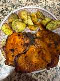 489. Chuletas de Sajonia a la madrileña (principal carne)