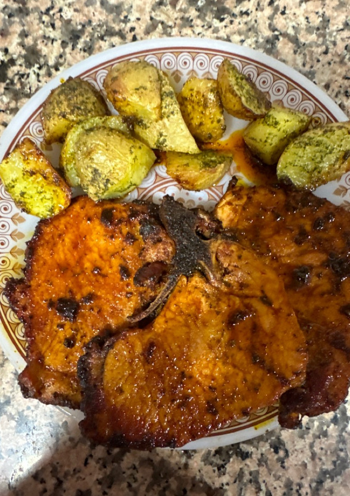Una foto de 489. Chuletas de Sajonia a la madrileña (principal carne)