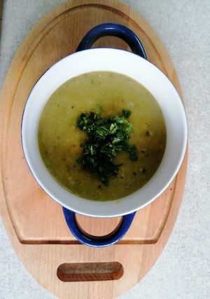 Una foto de Sopa de arvejas