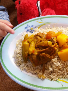 عکسی از دستور چلو خورشت بامیه