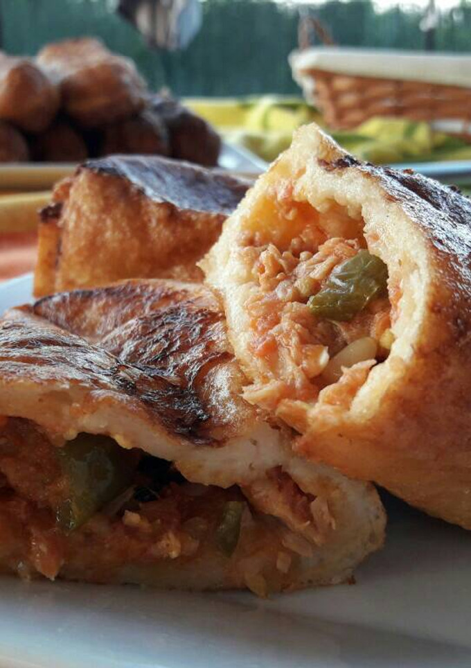 Una foto de Ximets (Bocadillitos rebozados fritos con pisto)
