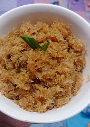 Foto resep Unti kelapa, isian dadar gulung