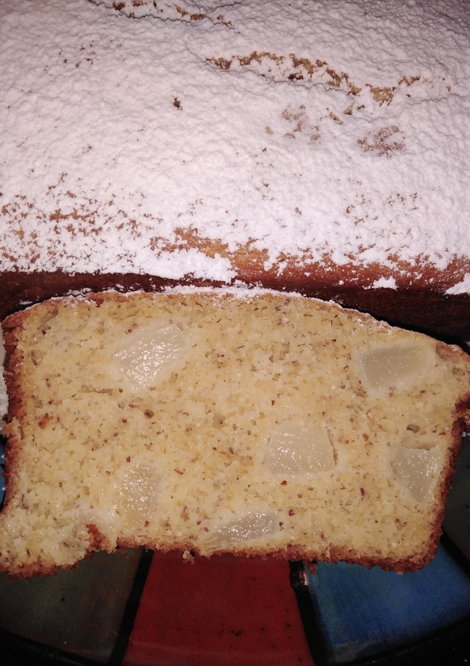 Una foto de Budín de peras con harinas varias