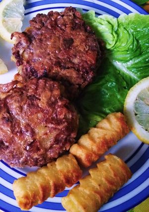 Foto di Cotolette rustiche di carne macinata