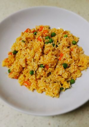 Zöldséges rizses hús recept fotója