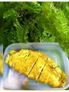 Foto resep Omlet isi jamur merang