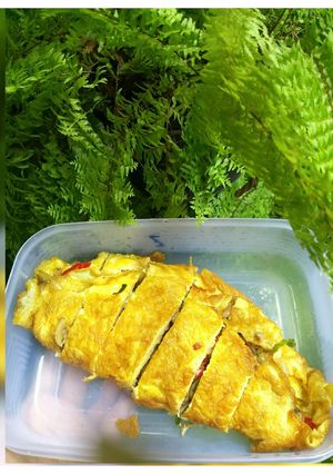 Foto resep Omlet isi jamur merang