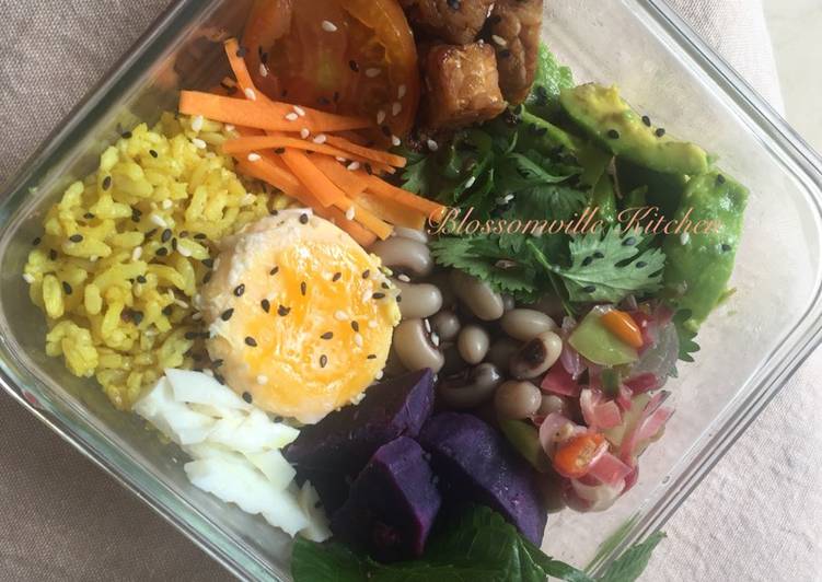 Cara Mudah Menyiapkan Lunch Box Purple Potato Super Enak