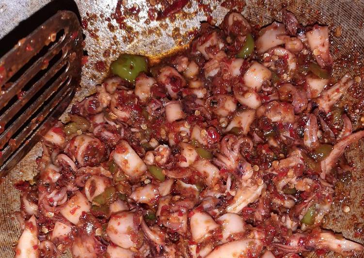 Oseng mercon cumi asin / sambel cumi asin