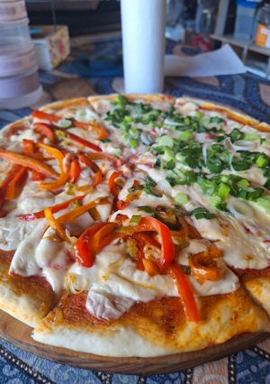 Una foto de 🍕 Prepizza casera facilísima 🍕🤤