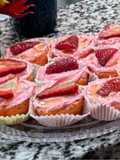 Strawberry banana cupcakes