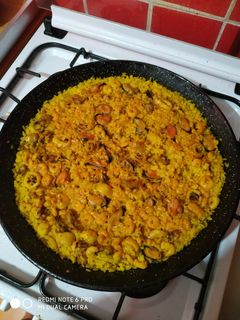 Una foto de Paella rápida