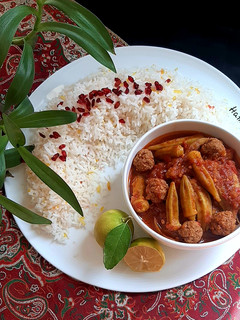 عکسی از دستور خورش بامیه فوری😀