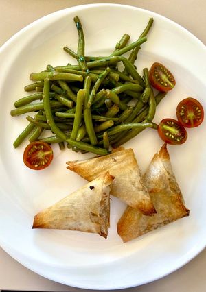 Une photo de Samoussas courgettes fromage frais