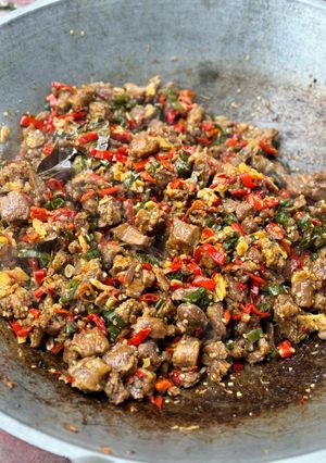 Foto resep Oseng mercon daging kambing
