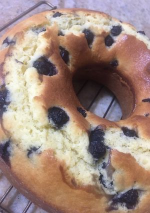 Una foto de Torta con arándanos