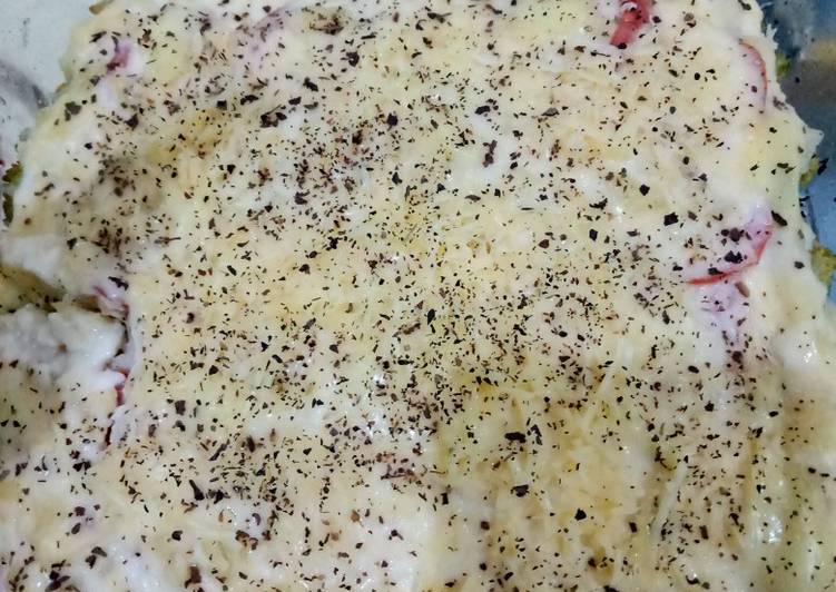 Bagaimana Membuat Brokoli kentang keju panggang 👍🧀💁 Lezat