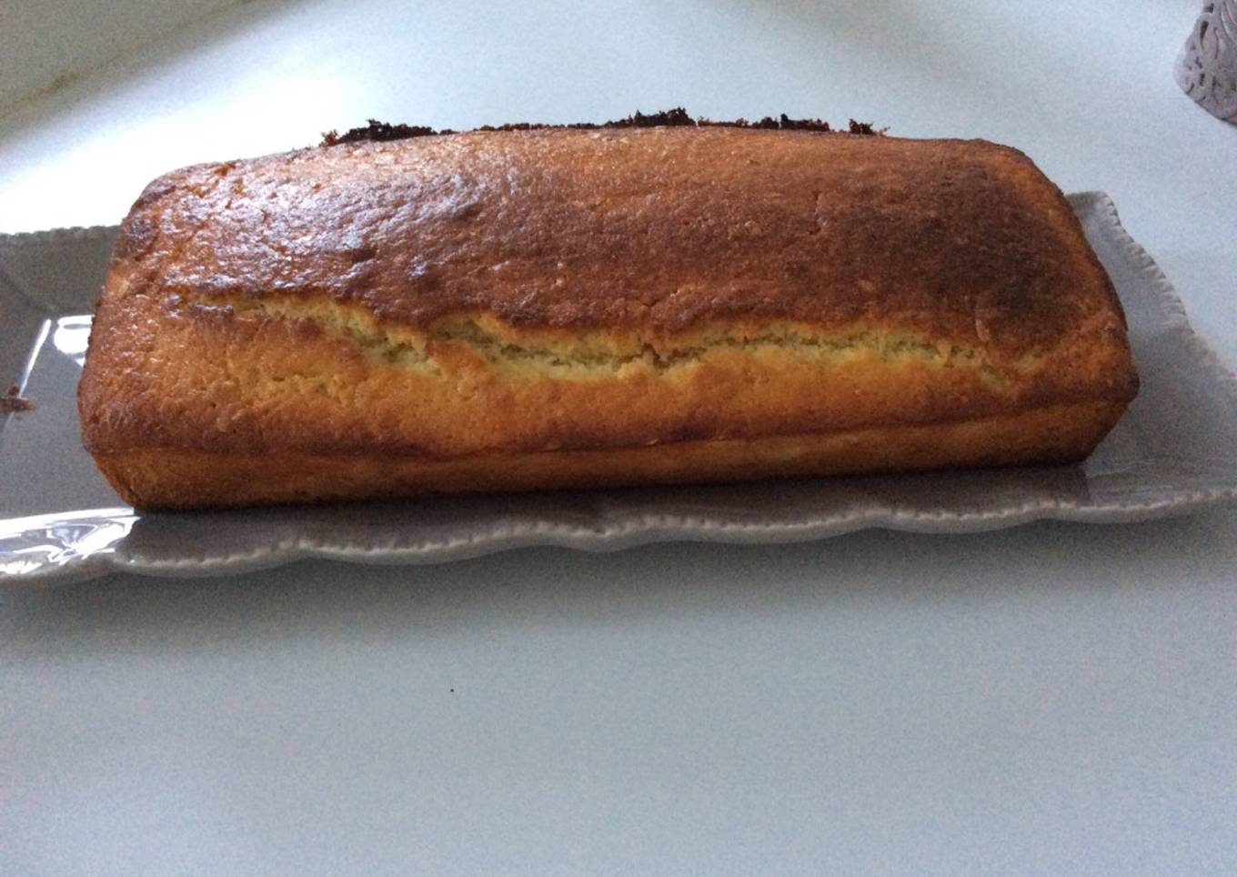 Cake citron, rhum, graines de lin