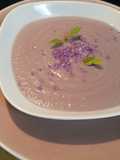 Crema de coliflor morada