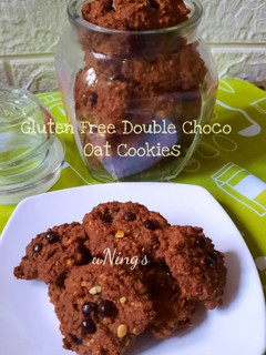 Foto resep Gluten Free Double Choco Oat Cookies
