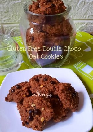 Foto resep Gluten Free Double Choco Oat Cookies