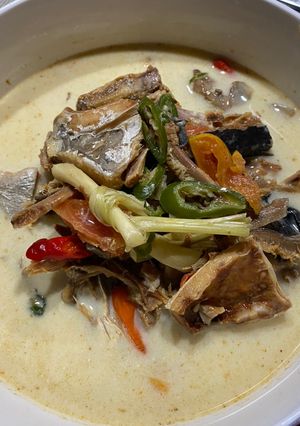Foto resep Hampap khas KalSel (Ikan Asin Masak Santan)