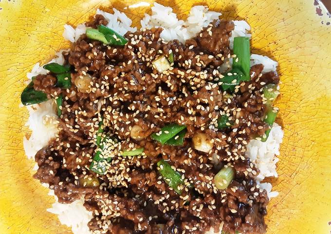 Recipe of Super Quick Homemade Mongolian Ground Beef