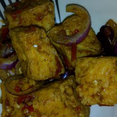 A picture of Awara vegetarian meat.