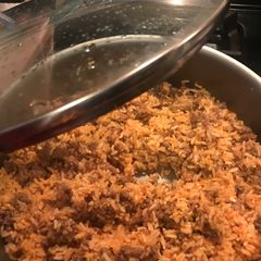 A picture of Cheeseburger Rice.