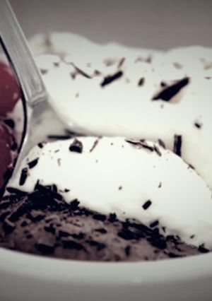 Una foto de Mousse de chocolate casero