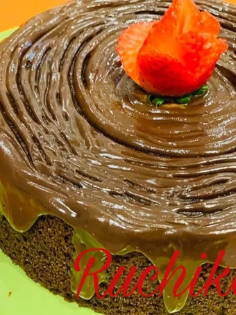 Easy Steps to Make Recipes Eggless Chocolate Cake the Can Spoil the Tongue So Delicious.