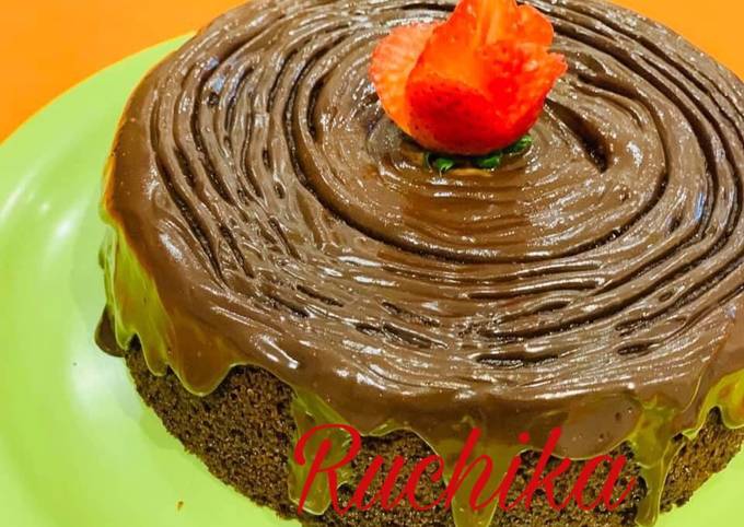Recipe of Any-night-of-the-week Eggless Chocolate Cake
