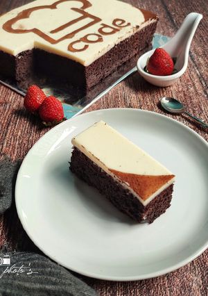 Foto resep Cake Ketagih (Cake Lukis dengan Cokelat)