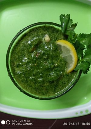 A picture of Khatte meethe coriendor chutni.
