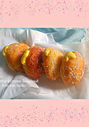 Foto resep Vanilla Custard Cream Doughnut