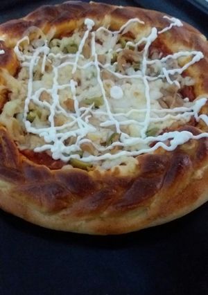 صورة لوصفة بيتزا بيتية اقتصادية