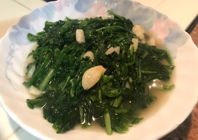 蒜炒綠葉鹿角a菜食譜與作法by 細兒 愛隨興料理 Cookpad