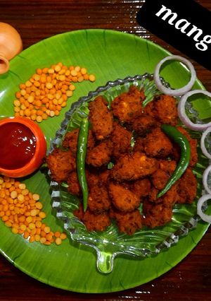 चनाडाळीचे क्रिस्पी पकोडे (Chanadal Crispy Pakode Recipe In Marathi) रेसिपी चे मुख्य फोटो 