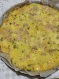 Pizza cavolfiore con purea di patate prosciutto cotto e fontina