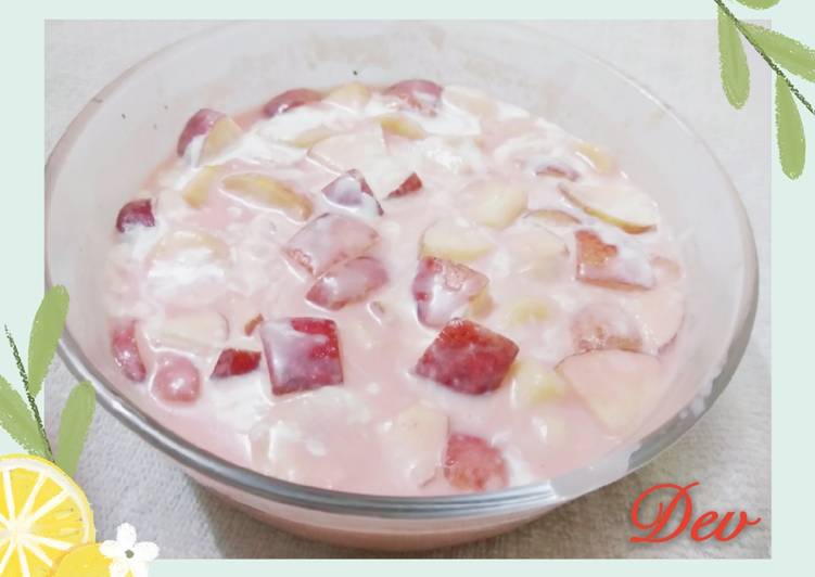 Recipe of Homemade Fruit cream