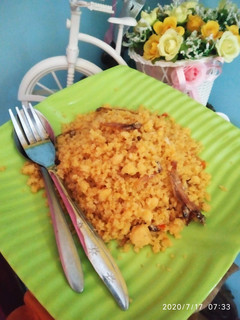 Foto resep Ampok goreng (nasi jagung)