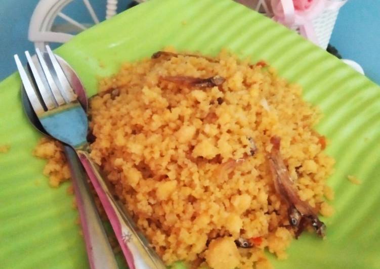 Resep Ampok goreng (nasi jagung)  Anti Gagal