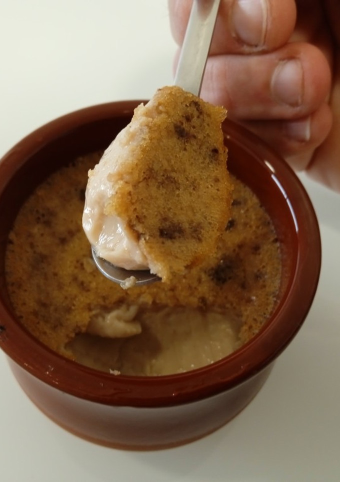 Una foto de Flan de nueces