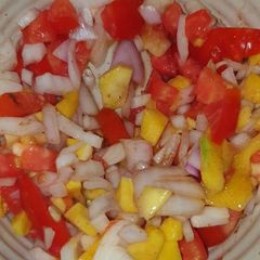 A picture of Khata meetha keri ka salad.
