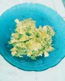 Huevos revueltos con brócoli