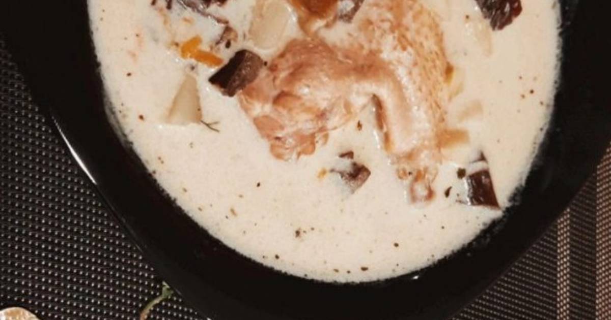 Суп из белых сушеных грибов на курином бульоне пошаговый рецепт с фото — Вкусное дома