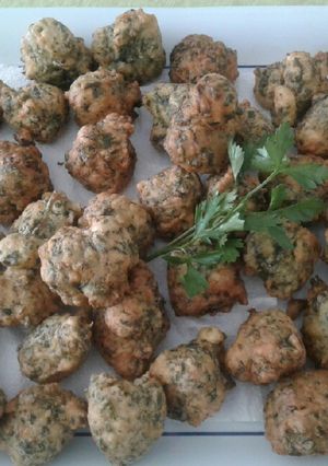 Una foto de Buñuelitos de acelga y espinaca